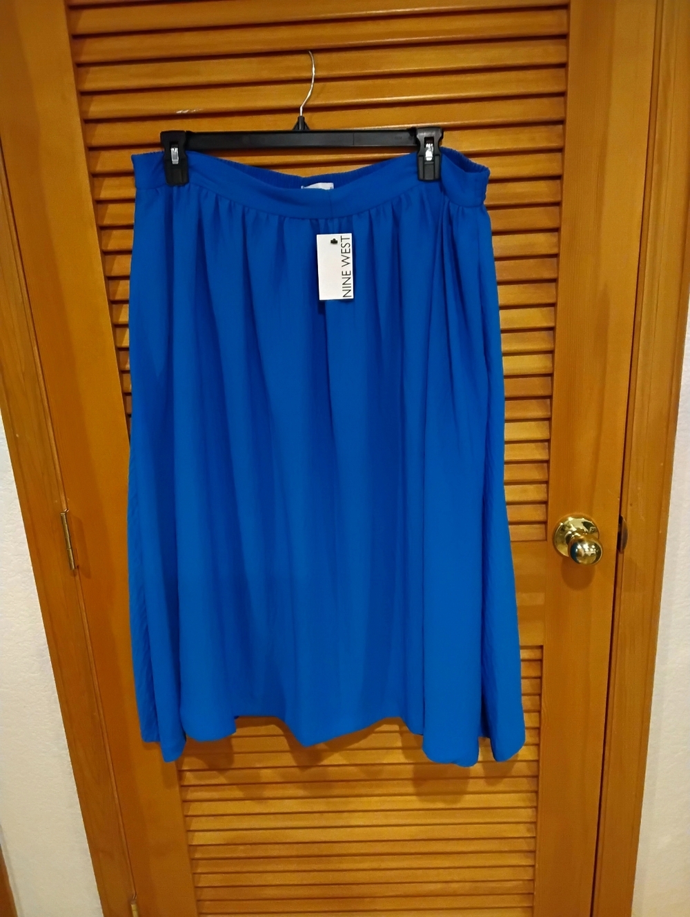 NWT Blue A-line Maxi/Midi Skirt XL or XXL Skirt Firm Price